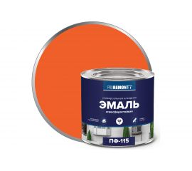 Эмаль PROREMONTT ПФ-115 оранжевая, 1.9 кг Лк-00009801 