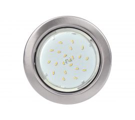 Светильник Ecola GX53 H4 без рефлектора /сатин-хром/ 38x106 /к+/ FS53H4ECB 