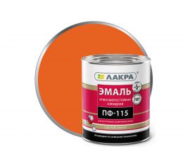 Эмаль Лакра ПФ-115 оранжевая, 2.8 кг 90001804646 