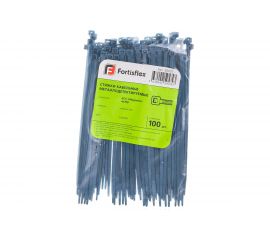 Кабельные стяжки FORTISFLEX КСС Magnetic 4х150 синий, 100 шт. 82021 