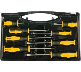 Набор отверток STAYER MASTER HERCULES Cr-V, эргономичная двухкомпонентная рукоятка, 8шт 25055-H8_z02 