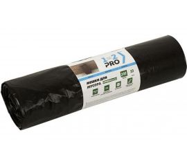 Мешки для мусора (10 шт; 240 л; ПВД; 40 мкм; 95х120 см; черный) 1-2-Pro ММВ24040-10 