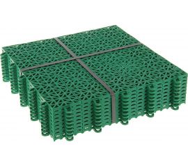Универсальное модульное покрытие ГеоПластБорд 330x330x10 мм, зеленое, 27 шт. УМП_330.330.10_з_27 