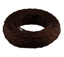 Витой провод Retrika, ретро 2х2.5 коричневый, 50м RP-22502 