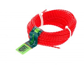 Леска для триммера овальная витая (2.4 мм, 15 м) СИБРТЕХ 961375 