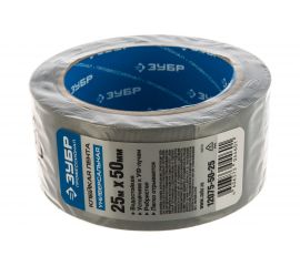 Лента клеящая ребристая водоотталкивающая ""ЭКСПЕРТ"" (50 мм; 25 м) Зубр 12075-50-25 