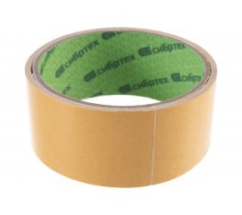 Клейкая двусторонняя лента СИБРТЕХ 38 мм х 5 м, на полипропиленовой основе 88712 