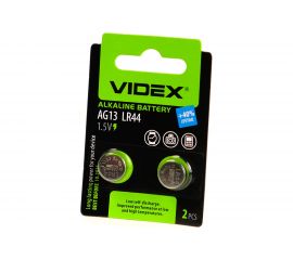 Щелочная/алкалиновая батарейка VIDEX AG13/357/LR44 2 штуки на блистере VID-AG13-2BC 