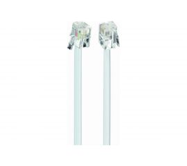 Кабель Cablexpert телефонный аппарат-розетка, 3 м, белый TC6P4C-3M 