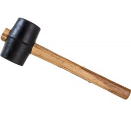 Киянка ULTIMA деревянная рукоятка, 230 г, черная резина, 121040 
