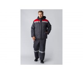 Зимний костюм Факел Партнер NEW, темно-серый/красный, р.60-62, рост 182-188 87469198.010 