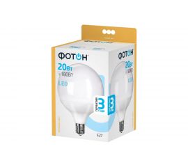 Светодиодная лампа ФОТОН LED G120 20W E27 3000K 23950 