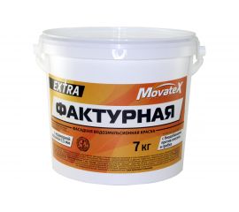 Водоэмульсионная краска Movatex EXTRA фактурная, 7 кг Т13333 