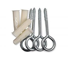 Дюбель ЕВРОПАРТНЕР MULTI 5 + петля-шуруп, L16 х d3,5 х d6 ZN, 15 шт. RB2 0148 