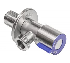 Угловой кран RM 1/2х1/2 НР-НР нержавеющая сталь AISI304 ATS-1212 