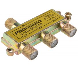 Делитель ТВ PROconnect на 3 выхода F разъём 5-900 МГц 05-6032 