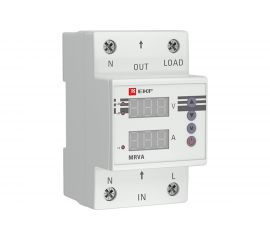 Реле напряжения и тока EKF PROxima MRVA, с дисплеем, 63A, SQ MRVA-63A 