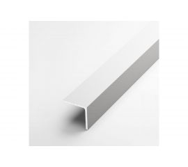 Декоративный угловой профиль ЛУКА алюминиевый 20х20 мм, 2.7 м, белый, 5 шт. уп. УТ000020795 