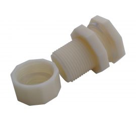 Переходник для врезки в бочку НР 3/4" АВS пластик Профитт 4820777 