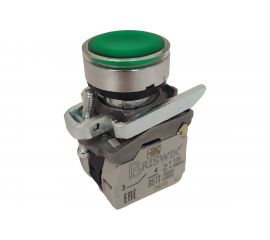 Выключатель Briswik КМЕ 4610м-ЛС 220В зеленый IP65 УХЛ2 10А 1но 0нз aD-EB-5Ai-7311 