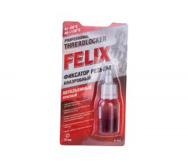 Фиксатор резьбы FELIX (красный; неразъемный; 6 мл) 411040115 