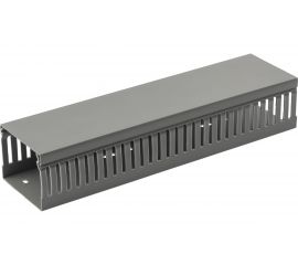 Кабель канал ЭРА KK-60-40-PERF перфорированный, 60х40, серый, 2м Б0050776 