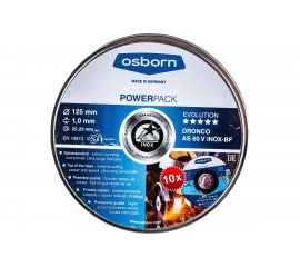 Диск отрезной по металлу Evolution AS 60 V BOX-10 (10 шт в жестяной коробке; 125x1x22.23 мм) DRONCO 6900985100 