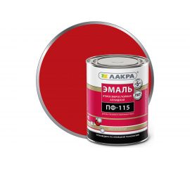 Эмаль Лакра ПФ-115 красная, 1 кг 90000673632 