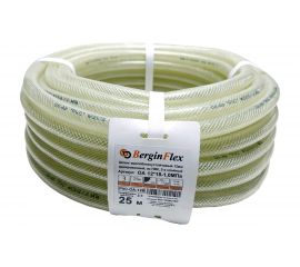 Шланг ПВХ маслобензостойкий/прозрачный (12х18мм; 10 атм.; 25 м) Berginflex PVC-OA-12B 
