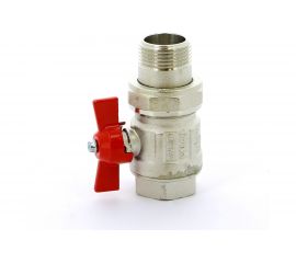 Шаровой кран ITAP IDEAL с накидной гайкой, полнопроходной, бабочка, 1 098 