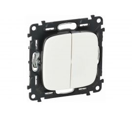 Механизм выключателя Legrand 2-кл. СП Valena Allure 10А IP20 250В Leg 752705 1180936 