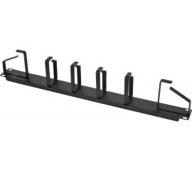 Кабельный органайзер ЦМО, горизонтальный, 19"", 1U, 6 колец, черный ГКО-1-6-9005 