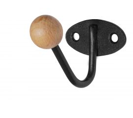 Крючок-вешалка с деревянным шариком Трибатрон КВД-1 черный муар 4334 