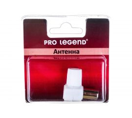 Антенный штекер Pro Legend пластиковый, розетка, угловой, белый, PL2005 