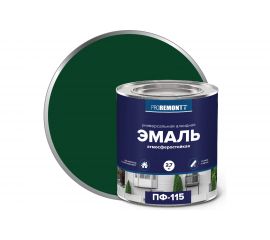 Эмаль PROREMONTT ПФ-115 зеленая, 2.7 кг Лк-00004466 