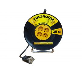 Удлинитель на пластиковой катушке Voltroom ПВС 2*1,5-30 16А, 220В 