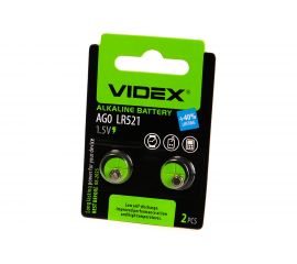 Щелочная/алкалиновая батарейка VIDEX AG0/379/521 2 штуки на блистере VID-AG00-2BC 