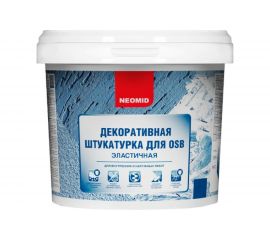 Штукатурка декоративная эластичная для плит OSB ""Короед"" (6 кг; белый) Neomid Н-Короед-6/бел 