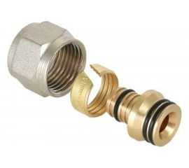 Обжимной коллекторный соединитель VALTEC для м./п. трубы 16 /2,0 VTc.710.N.1604 