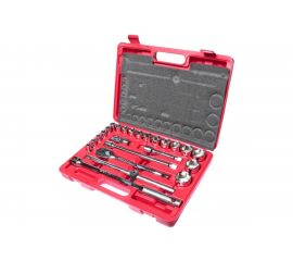Набор шестигранных торцевых головок 1/2" 10-32мм в кейсе 24шт JTC-H424B 