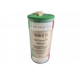 Сантехнический лён DAVETI в банке, 80 грамм, шпуля LEND80 