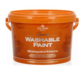 Краска ультрастойкая моющаяся для всех типов помещений OLIMP ГАММА 2,5 л 10114 