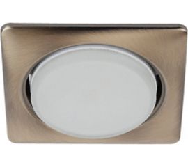 Светильник ЭРА под лампу Gx53, квадратный, 220V, 13W, бронза KL71 SB 1 к Б0048958 