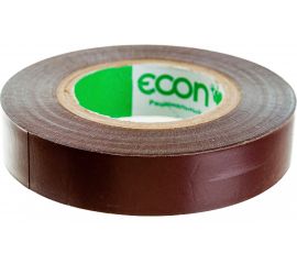 Изолента Econ 15 мм х 20 м, 0,15 мм, коричневый 15201508 
