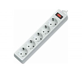 Сетевой фильтр Defender ES 5 5 м, белый, 5 розеток 99483 