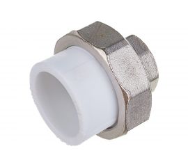 Комбинированная муфта VALFEX PP-R белая, разъем 32х3/4 дюйма ВР 10155220 127-0214 