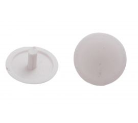 Заглушка на шуруп-стяжку ЕВРОПАРТНЕР 5 мм белая 40 шт. 16 1854 4 