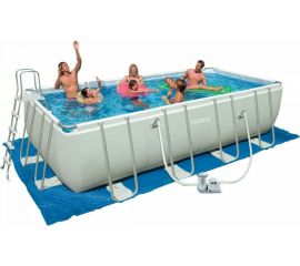 Каркасный прямоугольный бассейн Bestway 549х274х122 см, 14812 л, 5678 л/ч 56465 BW 008927 