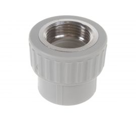 Муфта комбинированная с внутренней резьбой VALFEX PP-R серая, 32 мм х1 10129032Г 127-0358 