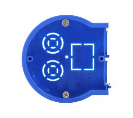 Концевой подрозетник ЭРА UniPost 68х45мм для твердых стен синий IP30 Б0039061 